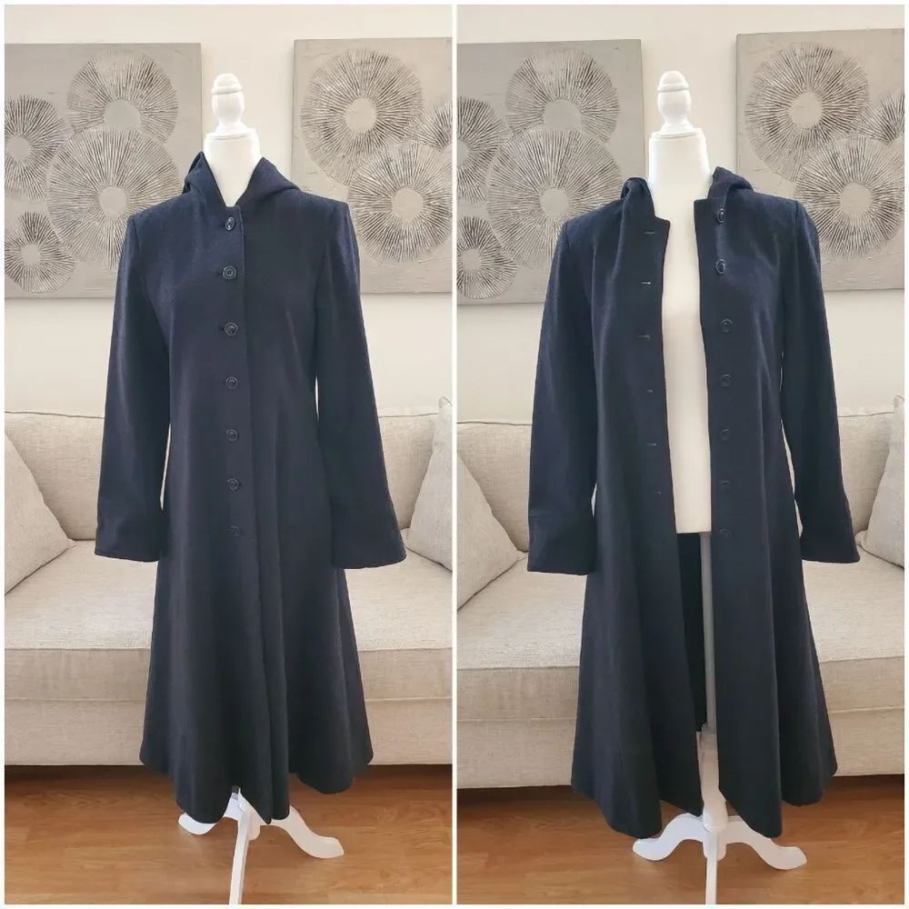 Albert Nipon Long Princess Overcoat Sz 4P